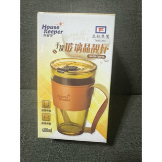 《五億本舖》妙管家手提玻璃晶靚杯 玻璃杯 咖啡杯 水壺 杯 480ml