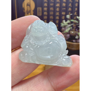 天然翡翠A貨-可愛歡喜彌勒佛 商品編號051919