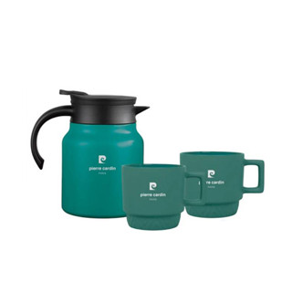 pierre cardin皮爾卡登 儷人杯壺組(1壺1000ml+2杯350ml)顏色隨機出貨 PCJR-324+519