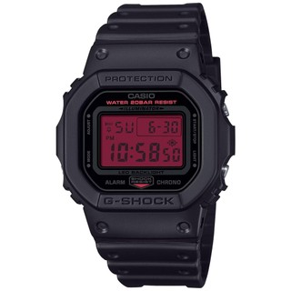 【聊聊甜甜價】CASIO G-SHOCK 黑紅時尚 電子腕錶 DW-5600BBR-1