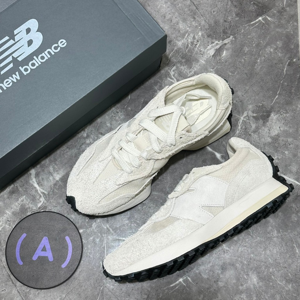 Mr.A😈A先生 New balance 休閒鞋 NB 327 奶茶杏 米色 麂皮 復古 男女款 IU U327WTH
