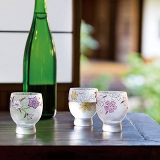 【ADERIA】櫻花對杯木盒禮盒組-145ml《拾光玻璃》 玻璃杯 酒杯 對杯