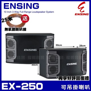 喇叭 ENSING EX-250 10吋低音喇叭 三音路三單體可吊掛喇叭