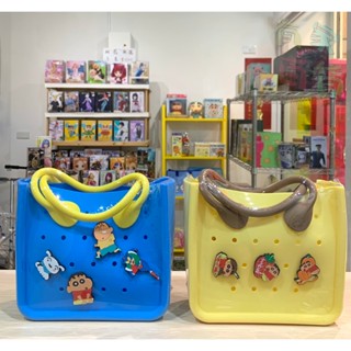 有家百貨⭐現貨 蠟筆小新 DIY 貼片 手提包 兩款可選