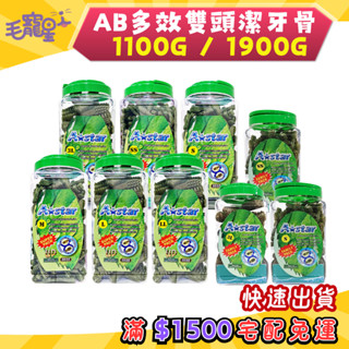 🚀隔日到貨🚀毛寵星人【Astar AB 草本雙頭潔牙骨】家庭號 超大桶 犬零食 狗零食 潔牙骨 (桶裝)