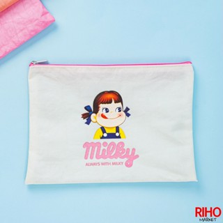 韓國大創 Daiso 不二家 牛奶妹 扁型 收納包 化妝包 收納袋 平面 袋子 便攜 文具 扁包 輕便 扁袋 PEKO