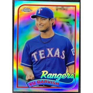 MLB 球員卡 達比修有 Darvish 2014 Topps Chrome 1989 Topps Design 亮面