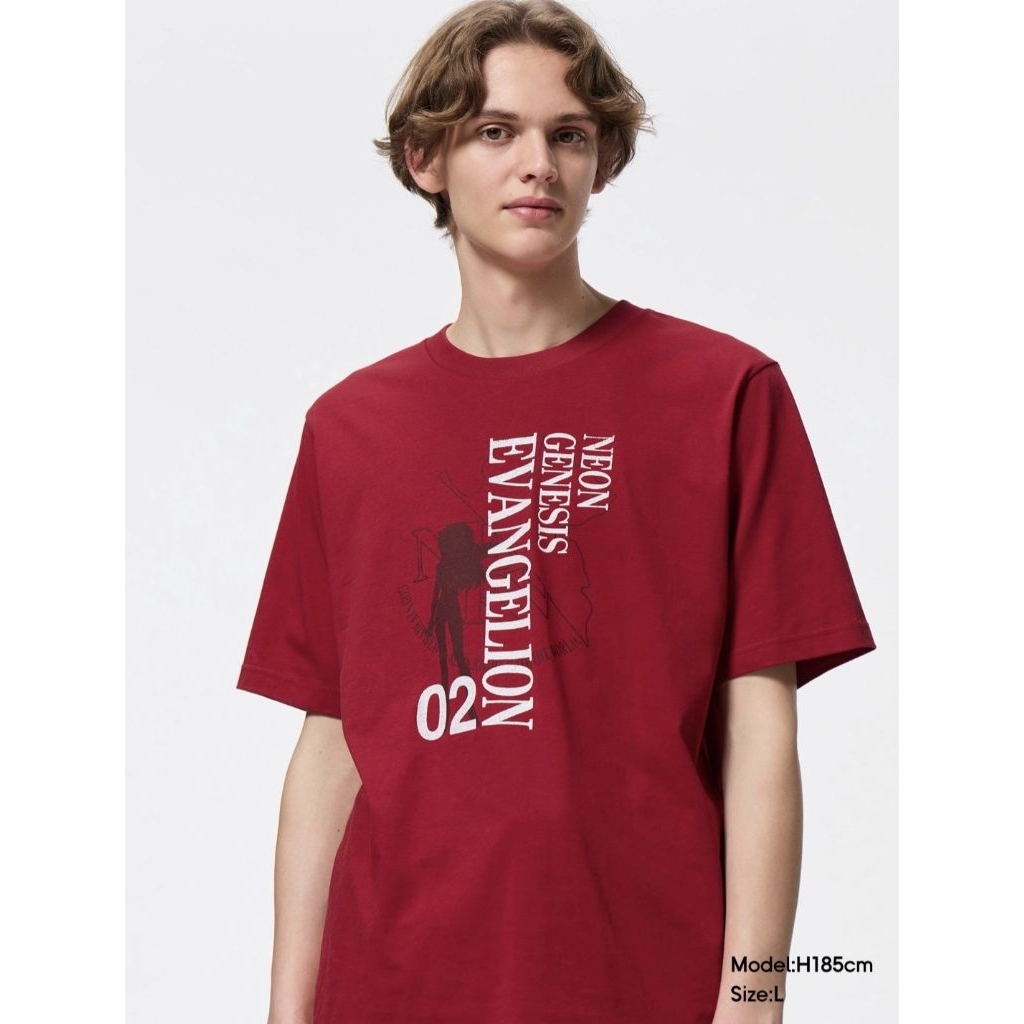 GU 聯名Eva 新世紀福音戰士 二號機 明日香 聯名 T shirt T恤 上衣 短袖