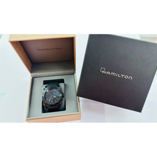 二手中古Hamilton 漢米爾頓卡其海軍鈦金屬1000米 BELOWZERO 46mm H78505330