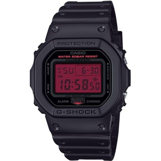 【CASIO】卡西歐 G-SHOCK 黑紅配色方形電子錶 手錶 學生錶 DW-5600BBR-1 臺灣卡西歐保固一年