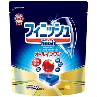 ★岑媽咪嚴選★ 現貨 日本進口 Finish 洗碗機專用 清潔錠 洗碗錠 紅球強效 強力清潔42入 52入 光潔潤乾劑