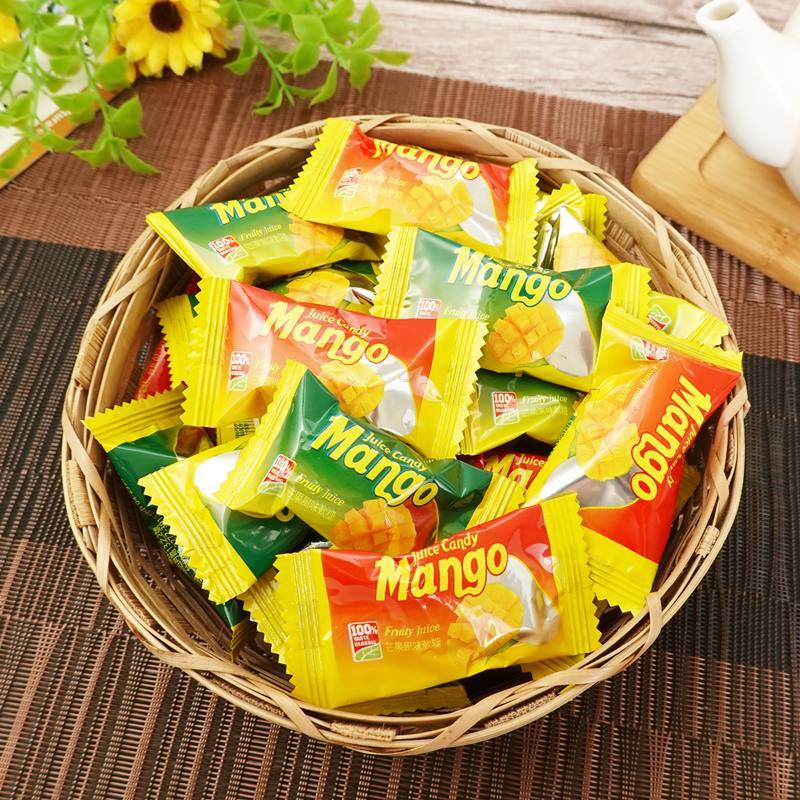 【食尚三味】芒果造型QQ糖 500g 芒果QQ糖 芒果糖果 芒果造型軟糖 芒果果汁軟糖 仿真水果軟糖 (馬來西亞糖果)