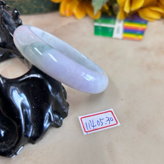 （附證書）虧本價 15.7圍 春帶彩 紫羅蘭 有瑕 特價 飄花 橢圓型貴妃鐲 天然翡翠 A貨，緬甸玉翡翠 手鐲手環