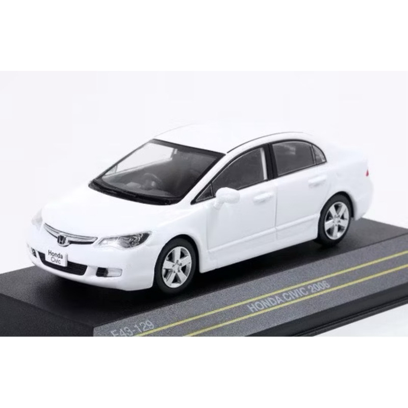 只有一台！免運！First43 Honda 本田 Civic 1.8 VTi- S八代四門 喜美K12白1/43 模型車