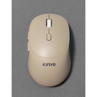 藍芽 無線 雙模 靜音 滑鼠 GBM-1825 莫蘭迪色 奶茶色 人體工學 KINYO 電腦周邊配件 二手 八成新 現貨