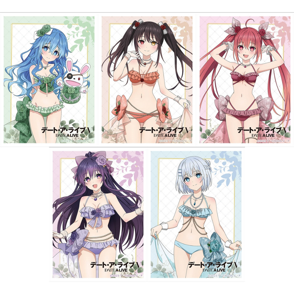 【角色卡套】 約會大作戰 V 四糸乃 時崎狂三 五河琴里 夜刀神十香 鳶一折紙 洋裝泳裝ver