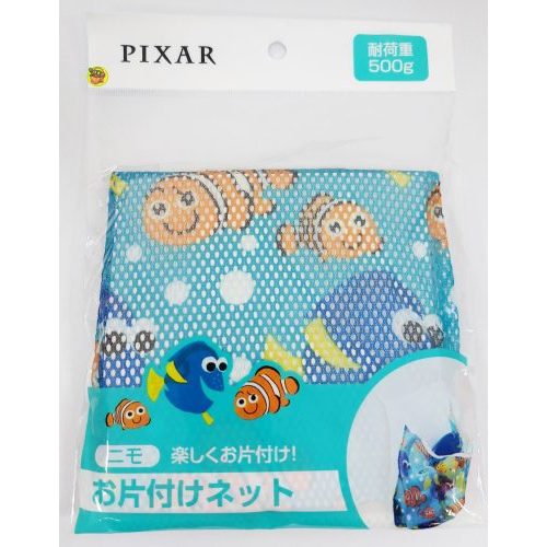 【JPGO】特價-日本進口 迪士尼 吸盤式 沐浴球.洗澡玩具收納網袋~海底總動員