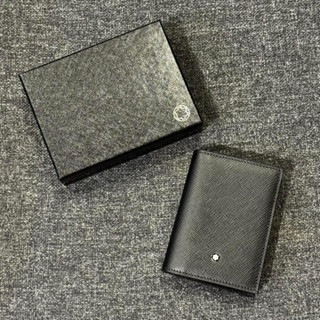 在臺現貨🧡8080 MONTBLANC 萬寶龍 專櫃款 經典匠心系列 防刮牛皮名片夾 4卡 四卡卡夾 黑色
