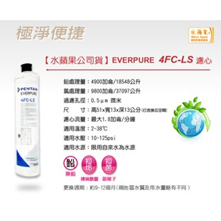 可刷卡分期🔥PENTAIR EVERPURE 4FC-LS 淨水器【水蘋果公司貨-商用】🔥另有其他型號