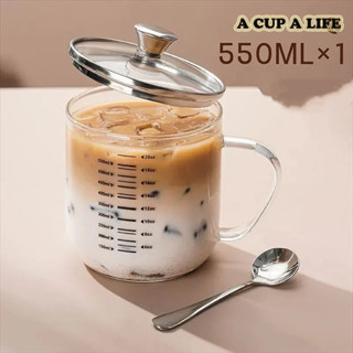 A CUP A LIFE 杯子 玻璃杯 刻度杯 量杯 咖啡杯 水杯 馬克杯 飲料杯 果汁杯 牛奶杯 耐熱玻璃 茶杯