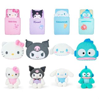 ♥小花花日本精品♥ Kitty 酷洛米 大耳狗 人魚漢頓 玩偶手機架 坐姿娃娃 涼被 毯被 抱枕 午睡枕 坐墊~3
