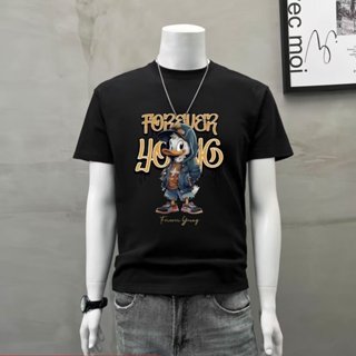 GP&臺灣現貨 短袖上衣 2025流行小熊印花短袖T恤男夏季韓版潮流男體恤個性卡通潮牌半袖