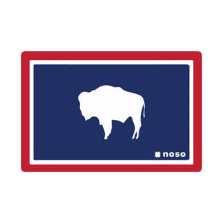 【NoSo Patches】3002 Wyoming Flag 貼片/GTX修補貼片/羽絨外套修補貼片/雨衣雨褲修補貼片
