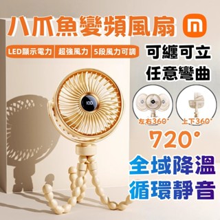 小米品質⚡八爪風扇 桌上型電風扇 推車風扇 手持風扇 usb電風扇 6吋 嬰兒車風扇 充電電風扇 小電風扇 嬰兒車風扇