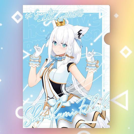 【旅人事務所】日空版 Hololive 白上吹雪 白上フブキ ホロライブ オリジン衣装グッズシリーズ 演唱會 A4資料夾