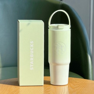 Starbucks官方正品！星巴克杯子2025 春日晴空系列800ml雙飲口不銹鋼杯杯咖啡杯果汁珍奶茶奶昔茶水杯