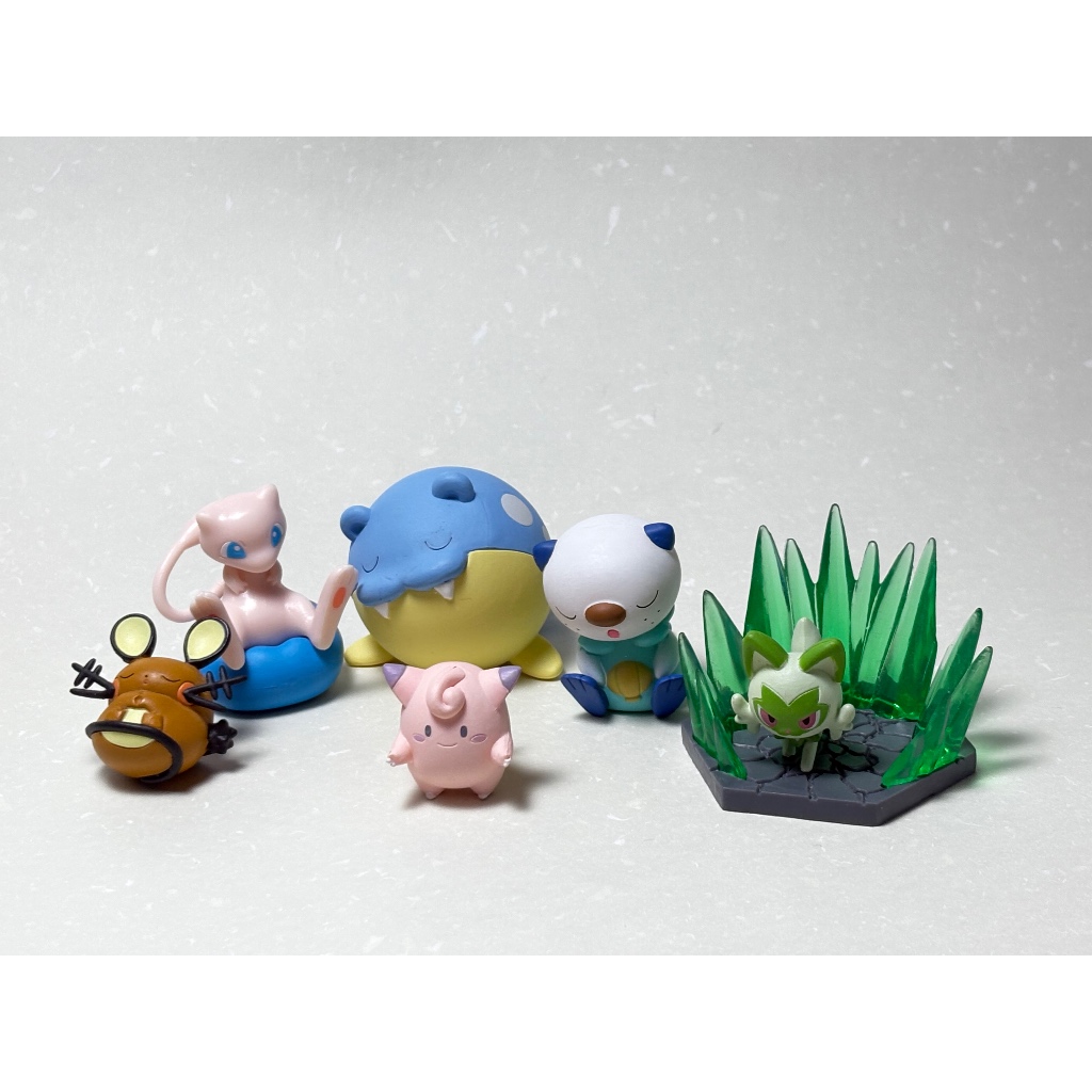 超療癒  Pokémon 寶可夢公仔 擺飾 神奇寶貝 寶可夢扭蛋 新葉喵 夢幻 海豹球 水水獺 咚咚鼠 皮皮