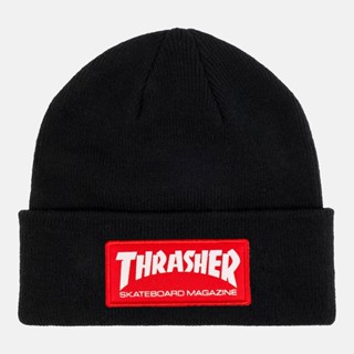 Thrasher Skate Mag Patch - Black 毛帽《 Jimi 》