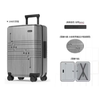 全新✨臺積電tsmc 20吋行李箱 登機箱 萬國通路聯名