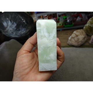 天然玉化緬甸玉 公司印 大方形印章→F954