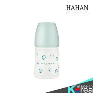 韓國MOYUUM 花色寬口矽膠玻璃奶瓶 150ml 哈韓孕媽咪孕婦裝【HG0917】