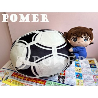 ☆POMER☆日本 一番賞 最後賞 絕版正品 名偵探柯南 工藤新一 Q版 足球 娃娃 玩偶 抱枕 靠墊 靠枕 收藏 禮物