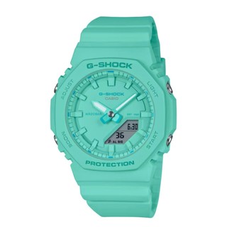 CASIO 卡西歐 G-SHOCK 動感玩色雙顯電子錶 多功能 200米防水 三色 綠松藍/深粉/白 GMA-P2100