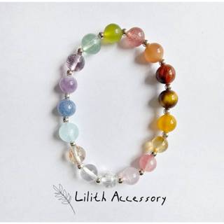 Lilith Accessory 多寶 水晶 白水晶 天然水晶 粉晶 草莓晶 紫水晶 純銀 手鍊 手環 禮物
