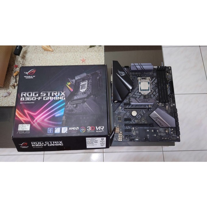 挺新的華碩 ASUS ROG STRIX B360-F GAMING 主機板盒裝  h370 Z370 Z390可參