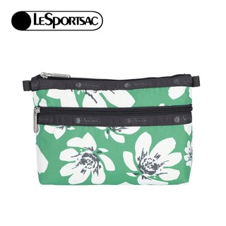 Lesportsac Cosmetic Clutch 雙層拉鍊化妝包 / 翠綠花園 開學季禮物