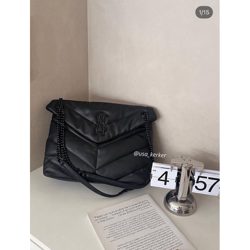 ◇STEVE MADDEN◇ メタル ショルダーバッグ black 送関込 org.jpg
