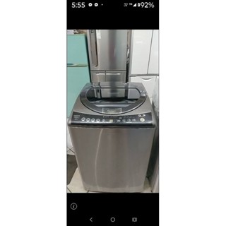 二手中古國際15公斤變頻不鏽鋼洗衣機，2014年，型號NA-V168VBS，洗過桶超乾淨，保固3個月