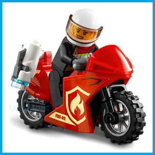 LEGO 樂高 60292 紅色 消防 重機車 貼紙全新未貼 全新品, 城市 摩托車 機車 安全帽