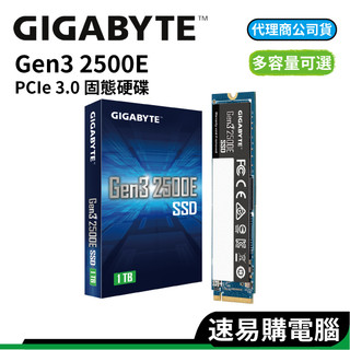GIGABYTE 技嘉 Gen3 2500E 500G 1TB PCIe 3.0 m.2 2280 SSD 固態硬碟