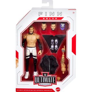 ☆阿Su倉庫☆WWE Finn Balor Ultimate Edition 24 審判日終極精華版人偶附3頭雕和偶衣