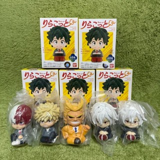 我的英雄學院 盒玩 BANDAI RIRAKOTTO 坐姿 軟膠 公仔 死柄木弔 爆豪 爆豪勝己 轟 轟焦凍 歐爾麥特