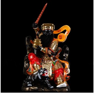 星期八🔥武財神趙公明神像趙元帥中路財神樹脂玻璃鋼彩繪居家招財供奉擺件🔥zxc15248609/13