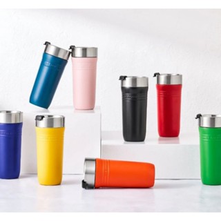 免運費 代購 Le Creuset On The Go 隨行杯/350ml/沉靜黑/櫻桃紅/火焰橘/貝殼粉/湖水藍