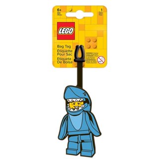 【LEGO】樂高 鯊魚人 行李吊牌 揹包吊牌 旅行必備 吊牌 人偶造型 行李吊牌 揹包掛飾 LG004
