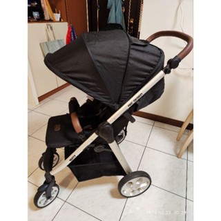 （二手）已清洗 ABC DESIGN MINT嬰兒推車，使用不到半年，八成新，可折疊，秒收，安全穩固，戰車，新生兒可使用